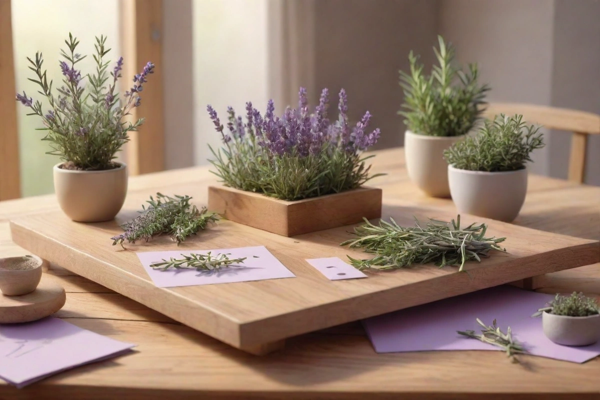 Uso de hierbas en arte y manualidades para proyectos creativos