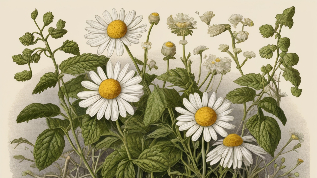 Imagen de plantas medicinales en un jardín, representando el uso de remedios naturales para el bienestar y la salud natural